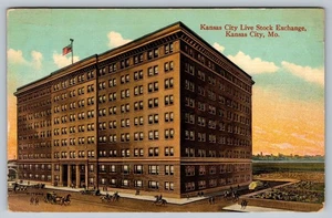 Vintage Kansas City Live Stock Exchange Postcard Missouri c1914 - Picture 1 of 2