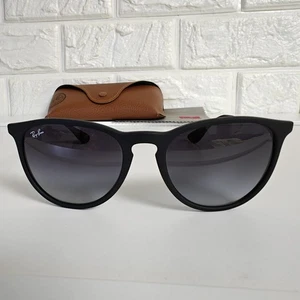 Ray-Ban RB4171 ERIKA 622/8G 54-18 145 3N Rubber Black Grey Gradient Sunglasses - Picture 1 of 24