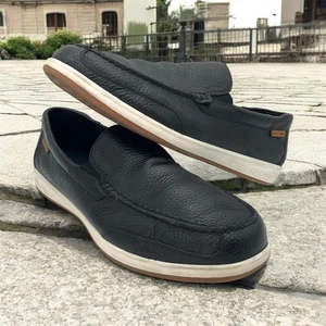 Cole Haan Herren Schwarz Original Grand Pebble Leder Weich Slipper Halbschuh Schuh 10,5 - Bild 1 von 14
