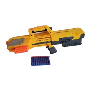 Pistolet Fusil NERF DEPLOY CS-6 Jaune Blaster Laser Rouge + 10 Fléchettes Neuves - Bild 1 von 10