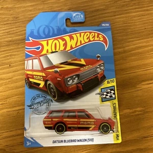 HOT WHEELS DATSUN BLUEBIRD WAGON 510 RED MOMO New - Picture 1 of 6