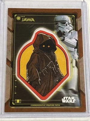 2020 Topps Star Wars Holocron Jawa Stormtrooper Rare Gold Patch 18/25 Card #P-SJ - Image 1 of 4