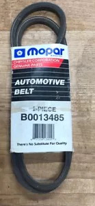 New Gen. Mopar Chrysler Dodge Jeep Plymouth Accessory-Alternator Belt B0013485. - Picture 1 of 8