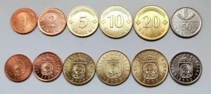 Latvia 6 coins set 2008-2009 UNC (#9643) - Picture 1 of 1