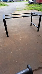 BESPOKE CUSTOM 'H' DESIGN TABLE FRAME BAR STEEL DESK BAR BREAKFAST ISLAND - Picture 1 of 11