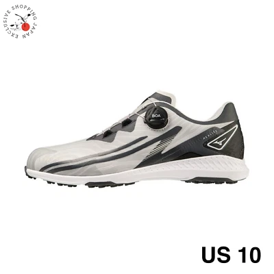 Zapatos de golf Mizuno NEXLITE WG BOA para hombre sin clavos EEE WIDE gris/negro US10 27 cm Foto 1 de 4