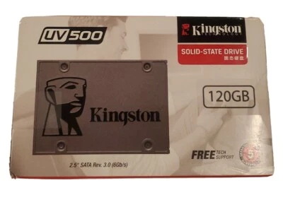 Kingston UV500 120 GB Solid State Drive 2.5" SATA Rev 3.0 6 Gb/s - Image 1 of 3