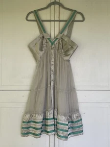 DEVELOPMENT ERICA DAVIES Womens Dress 6 SILK Taupe Cocktail Party Sleeveless - Picture 1 of 6