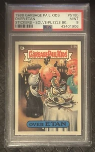 1988 Topps Garbage Pail Kids 13th Series #518b Over Etan PSA 9 - Picture 1 of 2