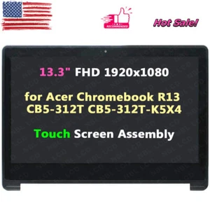 1920x1080 CB5-312T-K5X4 LCD for Acer Chromebook R13 Touch Screen Display Panel - Picture 1 of 2