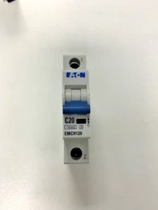 Eaton MCB 20 Amp Typ C 20A einpolig C20 Schutzschalter Memshield 3 EMCH120 - Bild 1 von 4