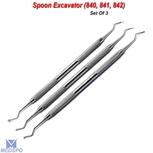 Dental Spoon Excavator Caries Remover Enamel Tooth Decaying Dentin Carious Tools - Picture 1 of 5