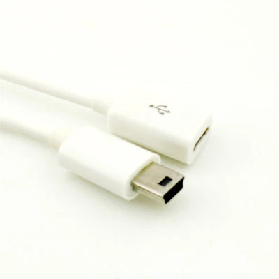 10x Micro USB Female to Mini USB 5pin Male Data Sync Charge Extension Cable Cord - Image 1 of 4
