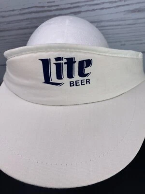 MILLER LITE BEER VTG 90S ADJUSTABLE CLASSIC LOGO VISOR Vintage Frat Gameday - Изображение 1 из 4