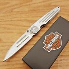 Case Tec X Harley Folding Knife 3.25&quot; Stainless Steel Blade Stainless Handle