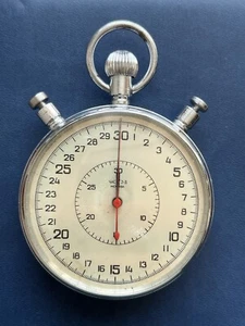 Big, Heavy and Rare Russian Vintage Mechanical Wind Up Stopwatch Split Timer - Picture 1 of 8