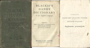 BLACKIE’S HANDY DICTIONARY OF THE ENGLISH LANGUAGE inizio '900 + S. Grammaticale - Foto 1 di 1