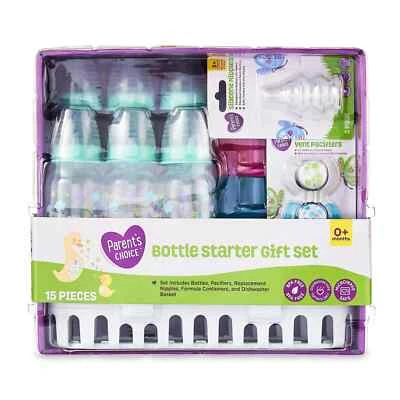 Parents Choice Parent`s Choice Bottle Starter 15 Pieces Gift Set Plus Bonus, New - Image 1 of 4
