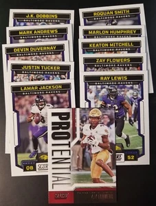 Score 2023 con inserti Baltimore RAVENS set squadra di calcio (11c) - Foto 1 di 1