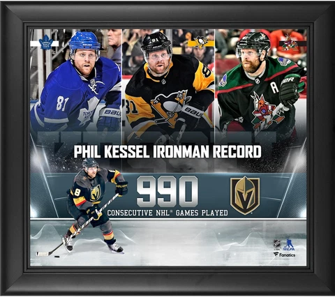 Phil Kessel Vegas Golden Knights Framed 15" x 17" Ironman Record Collage Cover