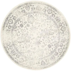 Adirondack, Ivory/Silver, 3' X 3' Round, Area Rug - Picture 1 of 1