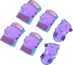 Youth/Kids Knee Pads Elbow Pads Wrist Guards Protective Gear Set for 3-15 Years - Picture 1 of 7