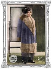 1920s Cape with Collar Vintage Knitting Pattern