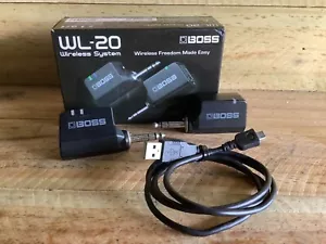 BOSS WL-20 WIRELESS GUITAR SYSTEM BOXED WITH CHARGE CABLE - Picture 1 of 10