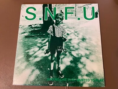 S.N.F.U. AND NO ONE ELSE WANTED TO PLAY 1984 1st PRESS BANNED OG US COVER VINYL - Image 1 of 2