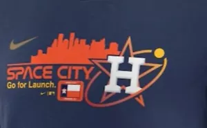 Houston Astros Nike City Connect Tri-Blend T-Shirt -Navy-Size XXL -New with Tags - Picture 1 of 4