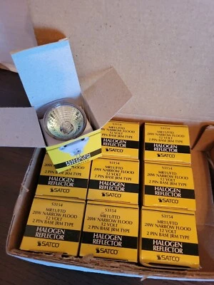 10 TEN S3154 20W MR11 GZ4 Base 12V Clear FL 30 Beam Pattern Light Bulbs - Image 1 of 2