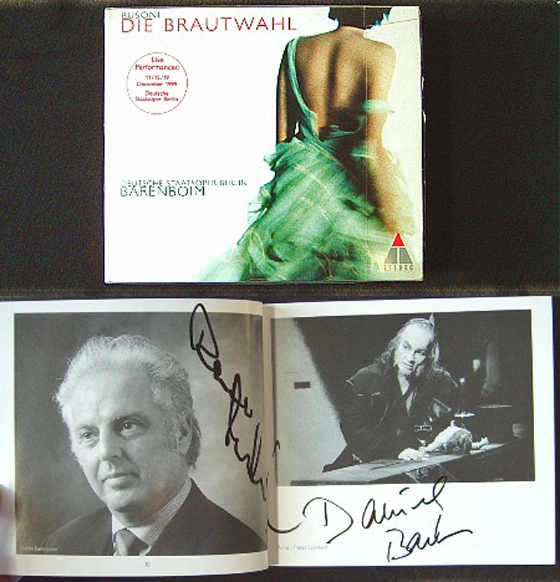 BARENBOIM & Roman TREKEL Signiert BUSONI DIE BRAUTWAHL 2CD  Vinson Cole Vogel - Bild 1 von 1