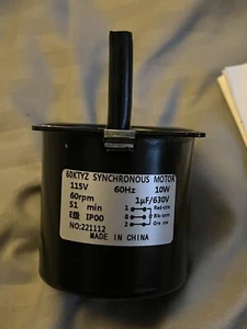 60KTYZ Synchrongetriebemotor 30U/min Doppellager Wechselstrommotor CW/CCW Steuerung 115V 60 - Bild 1 von 6