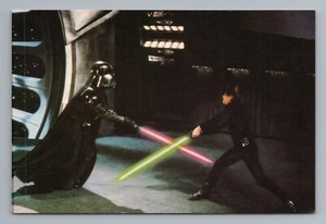 Star Wars Return of the Jedi Darth Vader Luke Skywalker 1983 Vintage Postcard - Picture 1 of 2