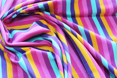 Jersey 3,80€/m²  Singlejersey gestreift BIO-Baumwolle BA15 - Bild 1 von 2