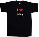 I Love Heart Skiing T-Shirt