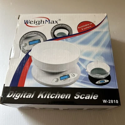 Báscula de cocina digital WeighMax W-2810 NEGRA 2000x 1G Foto 1 de 2
