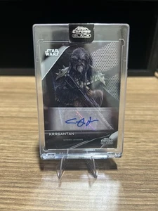 2023 Topps Chrome Black Star Wars Carey Jones Krrsantan Auto Autograph #A-CJ 1 - Picture 1 of 16