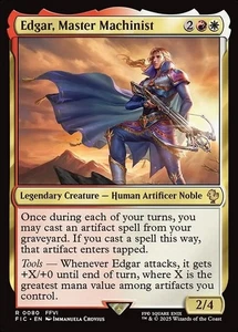 Edgar, Master Machinist Commander: Final Fantasy MTG Magic the Gathering - Picture 1 of 1