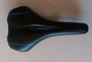 Giant Bicycle Saddle/Seat Connect Upright Comfort Cutout Unisex Black/Blue trim - Picture 1 of 4