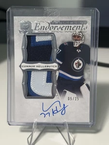 2021-22 Upper Deck The Cup Connor Hellebuyck 5/15 Emblems Of Endorsements EE-CH - Picture 1 of 2