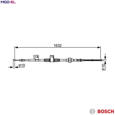 CABLE PULL PARKING BRAKE 1 987 482 519 FOR MITSUBISHI OUTLANDER/II/Van/SPORT - Image 1 of 4