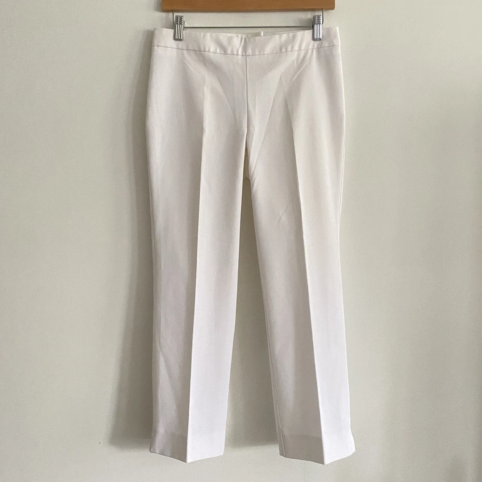 Pantalones de vestir Rampage blancos de pierna recta talla 5 tiro bajo cómodos elásticos años 90 Y2K Foto 1 de 4
