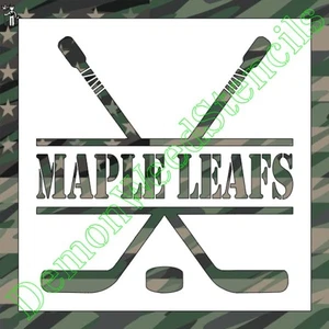 10"x10" Clear Plastic Stencil - Hockey - Maple Leafs (MB92) (.007") - Picture 1 of 2