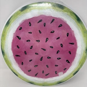 Neu Thirstystone Wassermelone Lazy Susan Akazienholz 14" Terrasse Sommer Bauernhaus - Bild 1 von 5