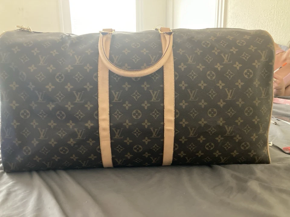 Vintage Louis Vuitton (1982) Leather 60cm. Keepall. True Classic- Brown Leather - Image 1 of 4