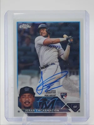 JERAR ENCARNACION 2023 TOPPS CHROME ROOKIE AUTOGRAPH B RC AUTO Q4408 - Image 1 of 2