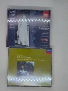 Vtg 2 Box Sets Cd's Donizetti Callas Votto Poliuto La Favorita Orchestra - Picture 1 of 5