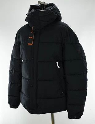 HUGO BOSS Black OMARIS Regular Fit Water Repellent Hooded Puffer Jacket 46 NWT - Image 1 of 4