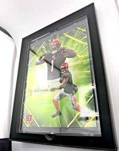 2025 FANATICS EMANATE NFL GREEN - JA'MARR CHASE 64/99 AUTHENTIC AUTO Bengals - Picture 1 of 6